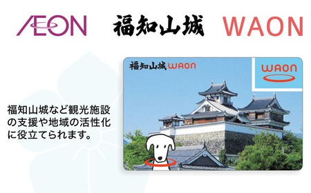 福知山城 WAONカード(1枚) ワオン 福知山 電子マネー イオン ご当地 【fc-ER001】【イオンリテール株式会社】