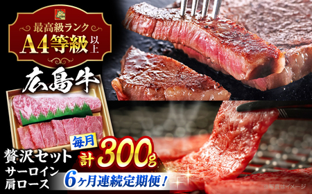 【全6回定期便】牛肉 肩ロース・サーロインセット [APAZ075] 牛肉