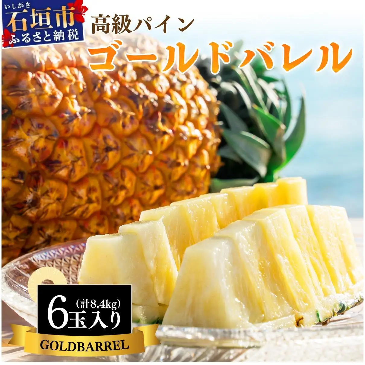 ＜先行予約＞ 石垣島産 中玉ゴールドバレル６玉 約8.4kg 　SI-116