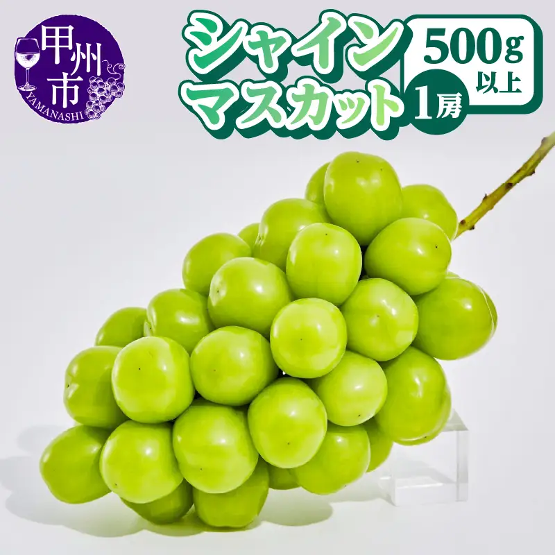 【農林水産大臣賞受賞!!】山梨のシャインマスカット1房500g以上【2026年発送】（AGB）A07-875 シャインマスカット フルーツ