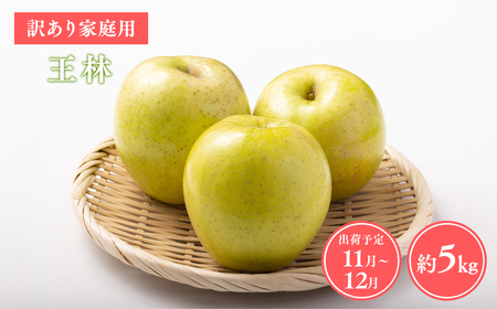 【レビューキャンペーン】≪令和8年産先行受付≫家庭用王林約5kg 青森県平川市産[hi-0038-028]