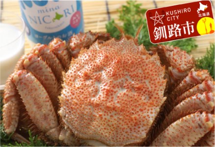 釧路福司 リキュールヨーグルトのお酒 みなニコリと毛がにの400gセット ふるさと納税 酒 かに F4F-5343