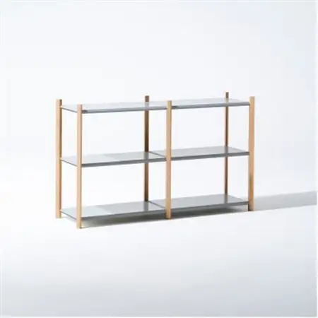 【Fulcrum】Baguette shelf シェルフ/3段×2列(シルバー)_雑貨・日用品  家具・インテリア _【1602671】
