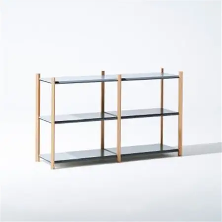 【Fulcrum】Baguette shelf シェルフ/3段×2列(グレー)_雑貨・日用品  家具・インテリア _【1602679】