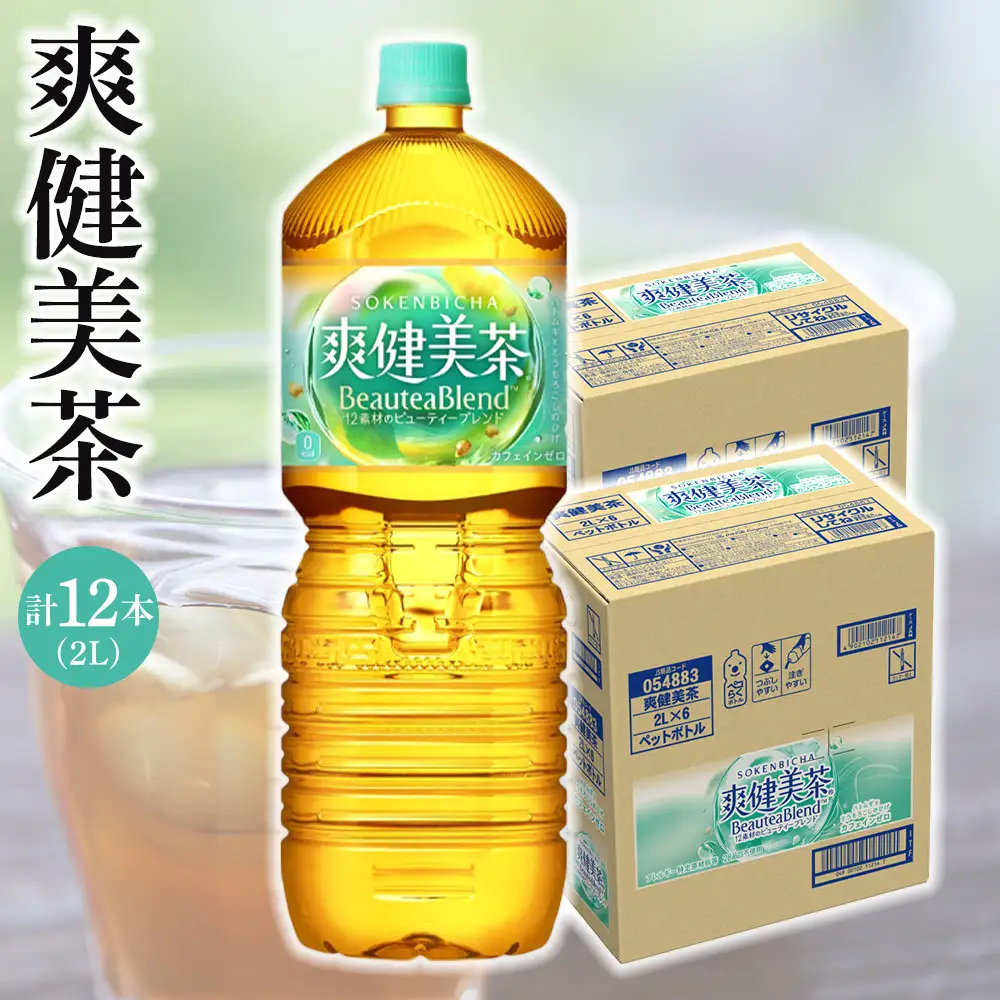 コカ・コーラ 爽健美茶 2L 6本×2ケース 計12本