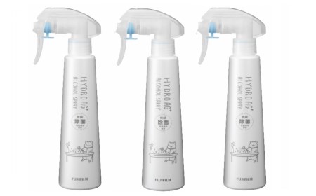 0015-40-03　富士フイルム「HydroAg+持続除菌アルコールスプレー200ml×3本」　除菌スプレー