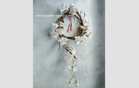 アーティフィシャルフラワー「春爛漫　しだれ桜」（036_5014）
