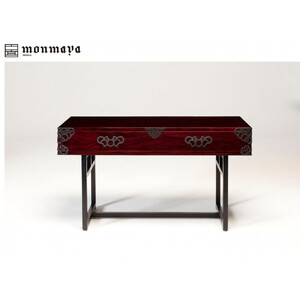 仙台箪笥　monmaya+ ローコンソール　木地呂塗【伝統 工芸品 グッドデザイン賞 タンス たんす 和タンス 仙台】