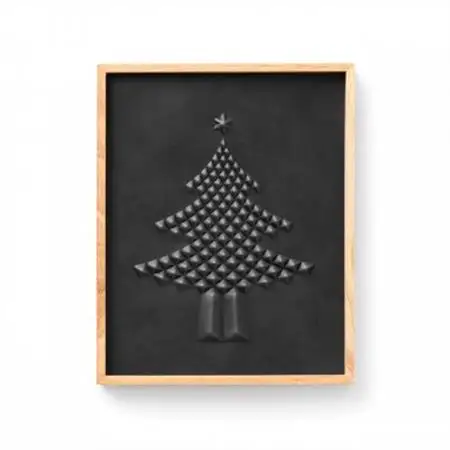 colm ツリー ブラック「本革を立体成型してつくったクリスマスツリー」_雑貨   _【1585531】