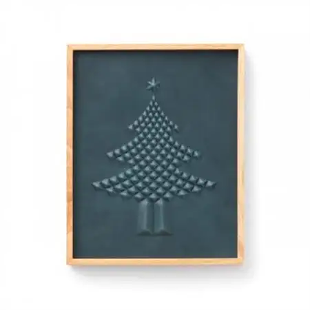 colm ツリー ブルー「本革を立体成型してつくったクリスマスツリー」_雑貨   _【1585541】
