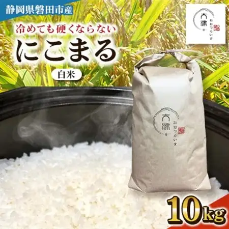 【新米先行受付】R8年産 新米 にこまる 白米 10kg 静岡県磐田市産_新米 にこまる 静岡県産_【1580504】