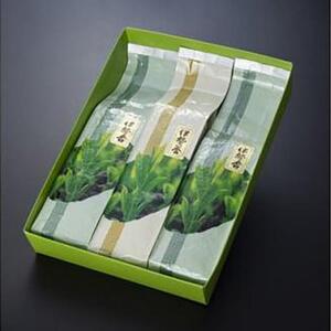 鈴鹿山麓かぶせ茶200g1本と煎茶200g2本箱入りセット