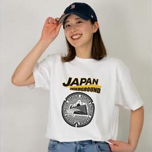 阪神甲子園球場 マンホールTシャツ 白 Sサイズ