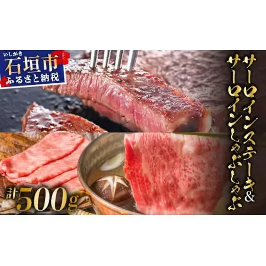 サーロインステーキと特選サーロインしゃぶしゃぶ用 贅沢な食べ比べセット合計500g 　IM-72