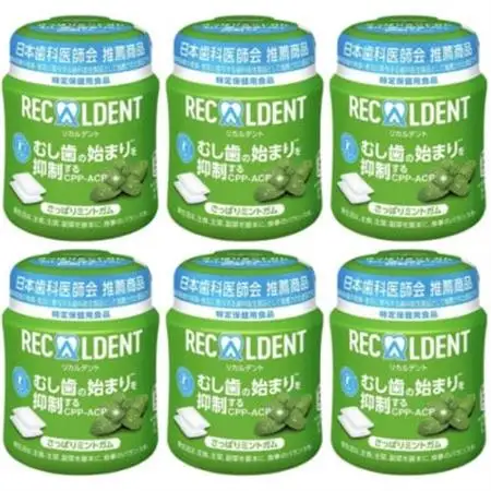 モンデリ―ズ リカルデント　さっぱりミントボトル 　135.2g　6個_菓子・スイーツ 洋菓子  _【1177817】