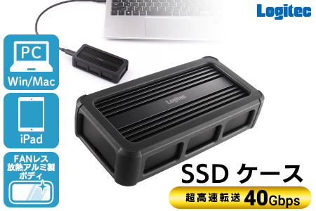 【044-06】 ロジテック USB 4 M.2 NVMe SSD ケース LHR-LPNVWU4CD 