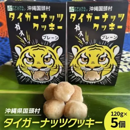 グルテンフリー クッキー プレーン味 国産タイガーナッツ 120g×5個 ちんすこう【1581053】