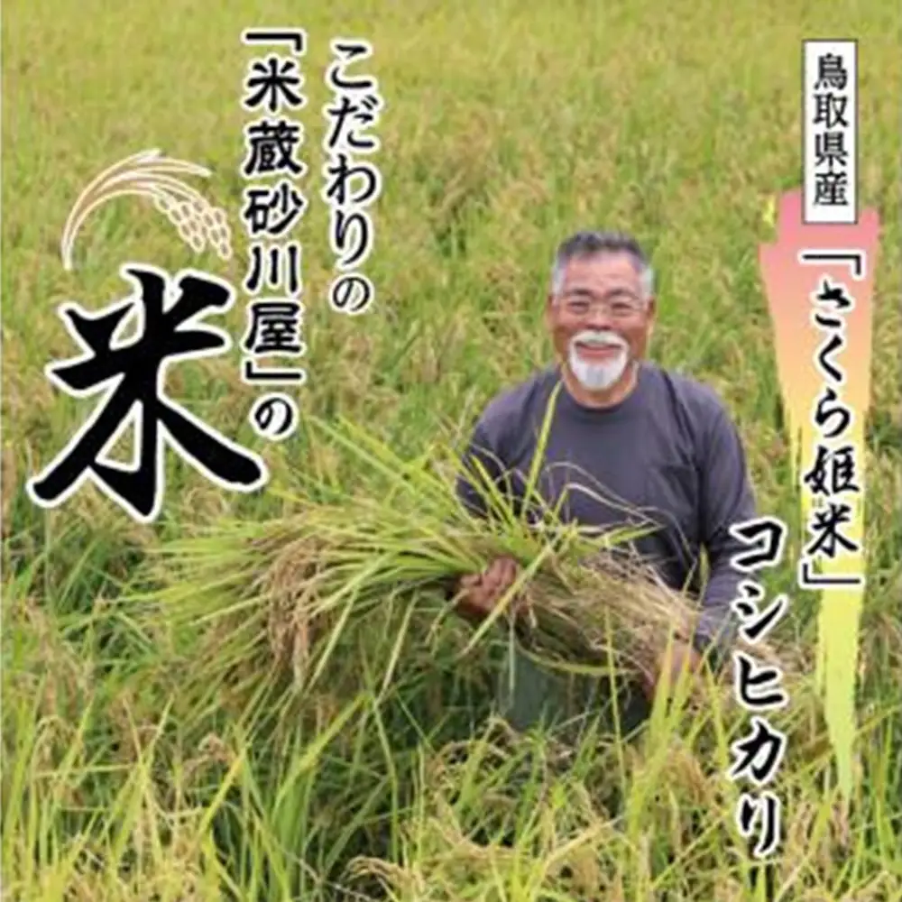 【2026年9月下旬～発送予定】鹿野のさくら姫米 3kg