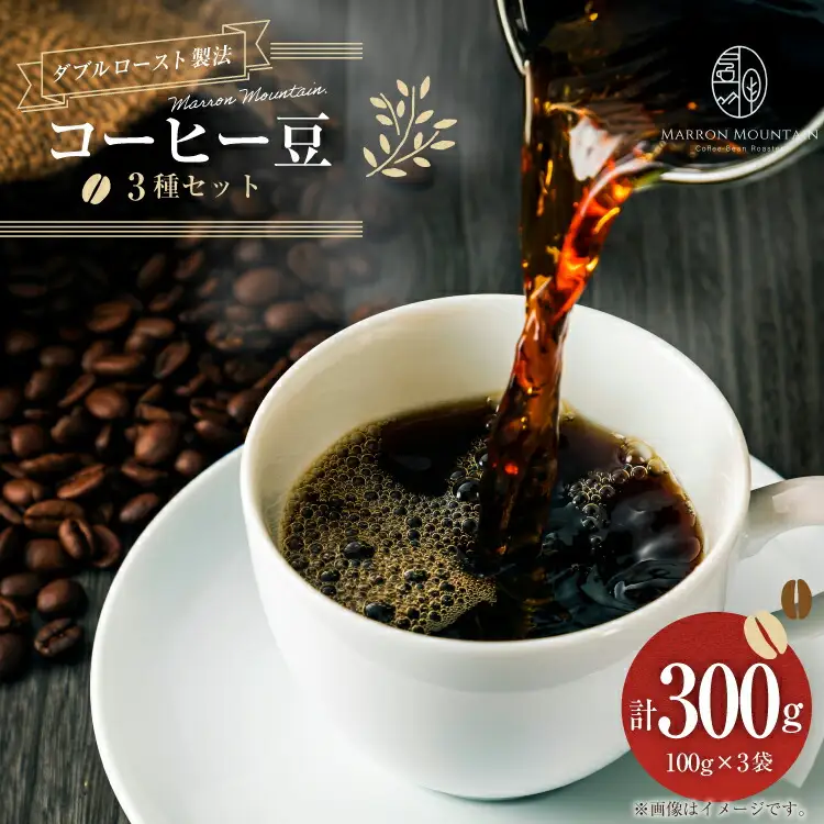 コーヒー 豆 3種セット 100g 3袋 [MARRON MOUNTAIN 埼玉県 小川町 299]