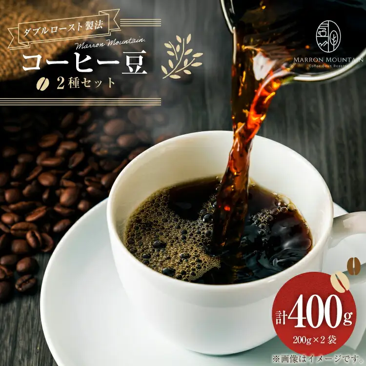 コーヒー 豆 2種セット 200g 2袋 [MARRON MOUNTAIN 埼玉県 小川町 300]