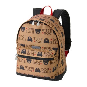 O103 ミキハウス ダブルＢ 総柄リュック【mikihouse リュックサック ８L ８リットル 子供 こども 遠足 かばん 男の子 女の子 おでかけ 大阪府 八尾】