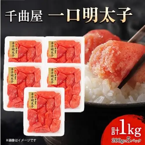 小分けがちょうど良い!千曲屋一口明太子200g×5パック計1000g!ご家庭用にもプレゼントにも!_魚介・海産物 明太子  めんたいこ_【配送不可地域：離島】【1607847】