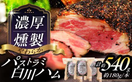 白川ハム パストラミハム 3本セット 白川町 / 白川町農業開発[AWAH006]
