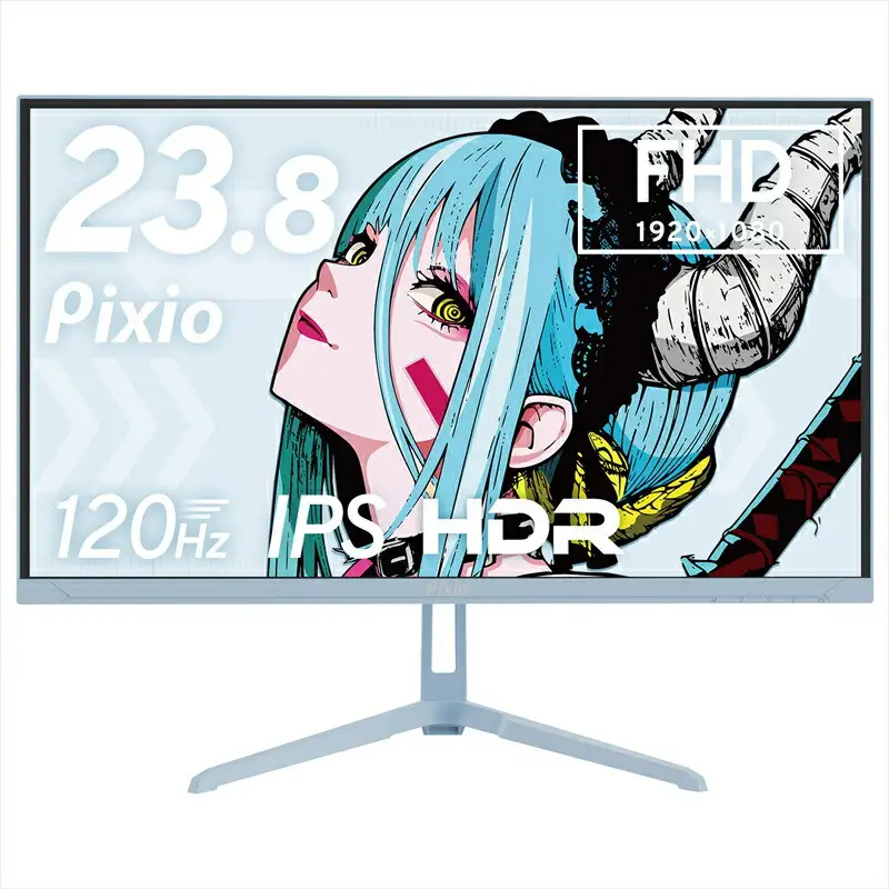 Pixio ゲーミングモニター 23.8インチ FHD 120Hz IPS ブルー/水色 PX246WAVEB | モニター モニター