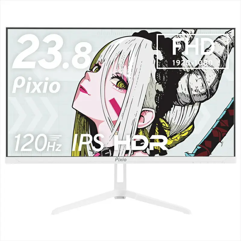 Pixio ゲーミングモニター 23.8インチ FHD 120Hz IPS ホワイト/白 PX246WAVEW | モニター モニター