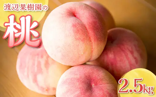 渡辺果樹園の桃 約2.5kg F7X-0161