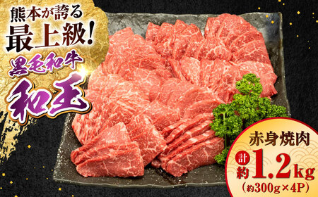 A5等級 黒毛和牛 柔らか赤身焼肉 約300g×4P 計約1.2kg 焼肉 [AYCH095]