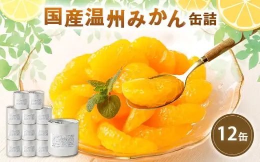缶詰 国産 温州みかん缶詰12缶入（全粒） 007-028