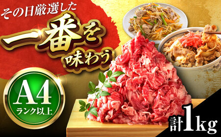 博多和牛 牛肉切り落とし 1kg [BGAB066] 牛肉 1㎏