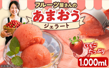 福岡産濃厚 あまおう ジェラート 1000ml [BGAG005] ジェラート