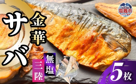 サバ 5枚 金華さば 半身 無塩