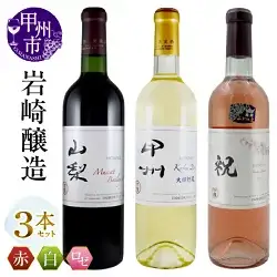 ワイン 岩崎醸造 赤白ロゼ3本セット（MG）B19-488