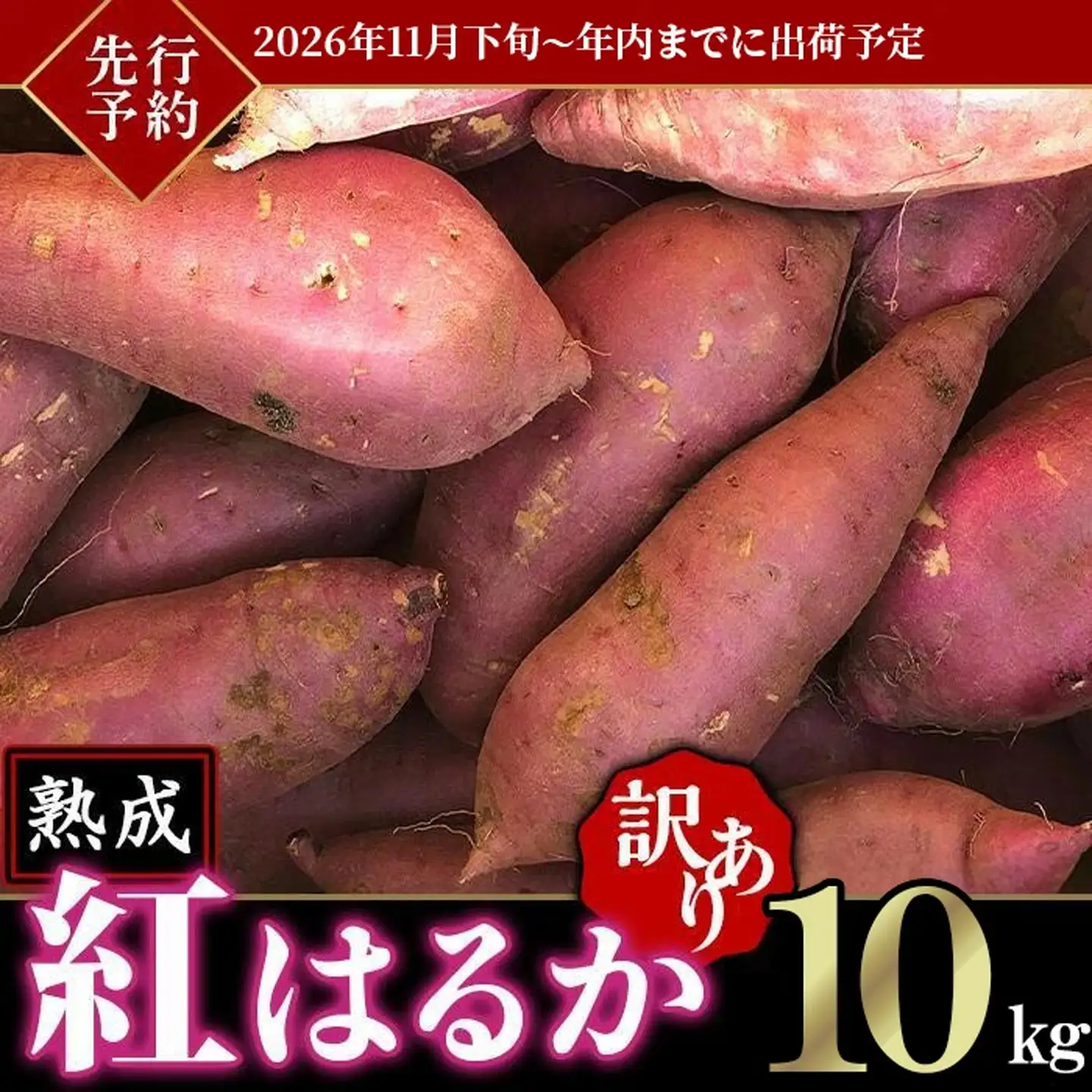 さつまいも 紅はるか 10kg 年内までに出荷 訳あり さつまいも