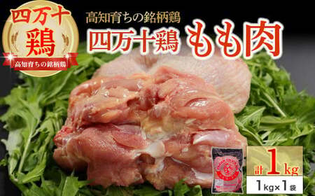 高知育ちの銘柄鶏 四万十鶏 もも肉 1kg 鶏もも 肉 冷凍 唐揚げ ／Adf-B29