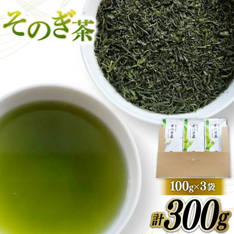 そのぎ茶 緑茶 そのぎ茶 100g 3袋 計300g [岡田商会 長崎県 東彼杵町 hs42bag210004]