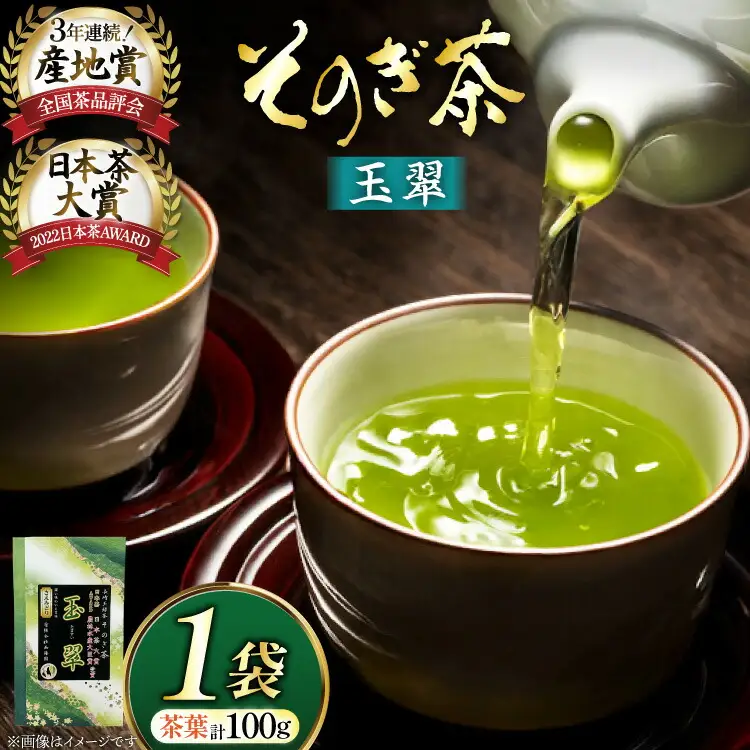 お茶 緑茶 そのぎ茶 玉翠 100g [西海園(お茶の西海園) 長崎県 東彼杵町 hs42bag710012]