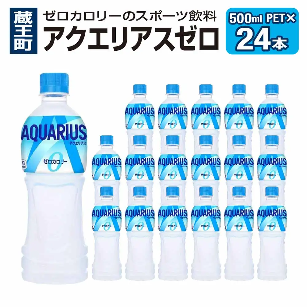 アクエリアスZERO 500ml PET×24本　【04301-0532】