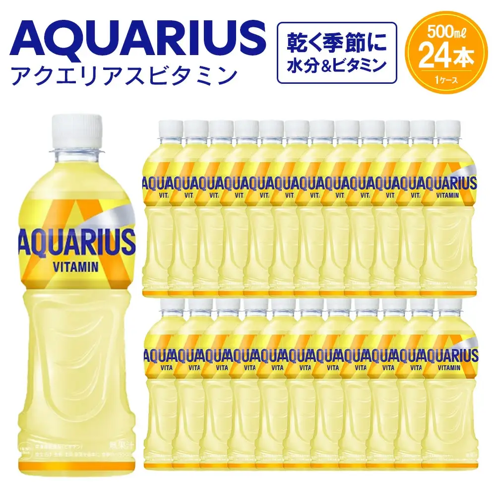 アクエリアス ビタミン　500ml PET×24本　【04301-0538】