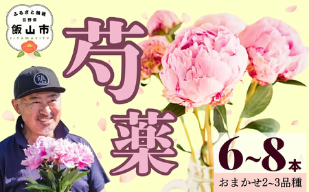 【先行予約】芍薬 切花 おまかせ2〜3品種 6〜8本セット《出荷時期：2026年5月中旬頃〜》太田農園  (Cb-001)