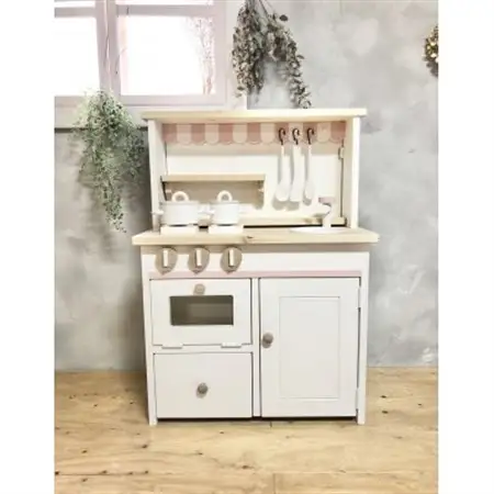 メーベルヒナナ　木製　おままごとキッチン　Lサイズレンジ　ナチュラル_雑貨   _【1611361】