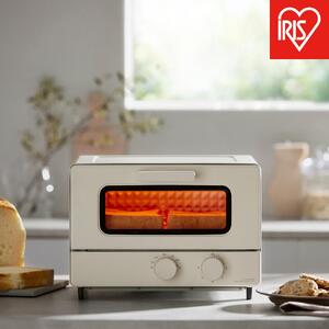 オーブン トースター 4枚焼き アイリスオーヤマ EOT-401-C アイボリー ｜ トースター