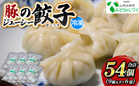 豚のジューシー餃子 9個入り×6袋(計54個) FZ26-734
