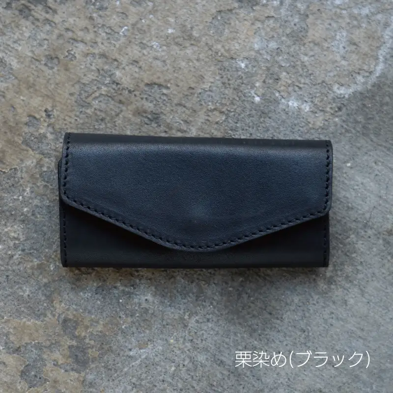 [Botanical Leather] キーケース (カラー：栗染め(ブラック))_0089-008-T06-3