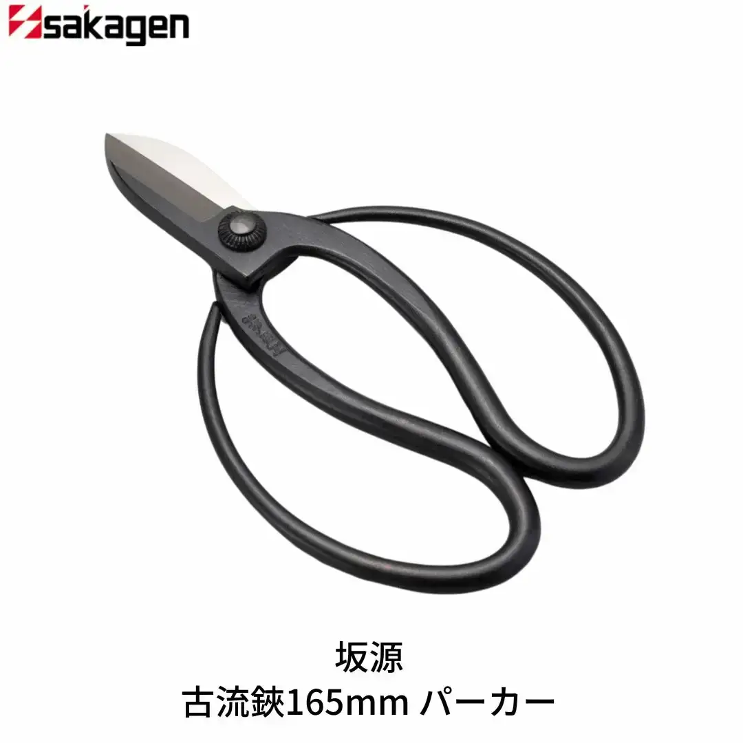 古流鋏165mm パーカー 華道 生け花 生花 花ハサミ つる手 フラワーアレンジメント 収穫 [坂源] 【015S172】