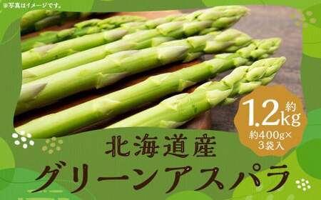 グリーンアスパラ 約1.2kg （ Lサイズ 約400g×2袋・Mサイズ 約400g×1袋）（JA） アスパラガス アスパラ 国産 冷蔵 【2026年6月上旬発送予定】