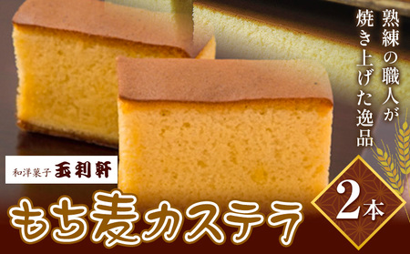 もち麦カステラ 2本 株式会社玉利軒